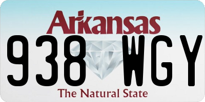 AR license plate 938WGY