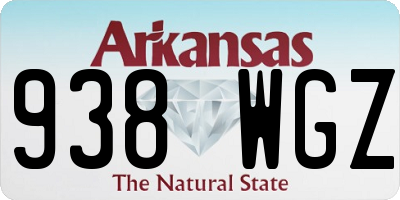 AR license plate 938WGZ