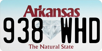 AR license plate 938WHD