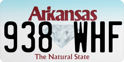 AR license plate 938WHF