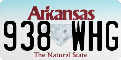 AR license plate 938WHG