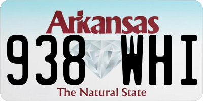AR license plate 938WHI
