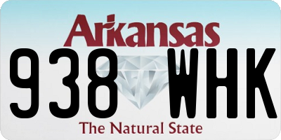 AR license plate 938WHK