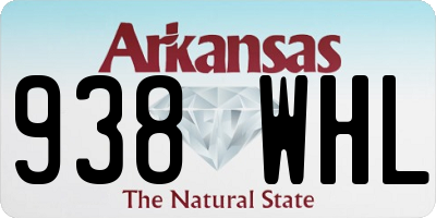 AR license plate 938WHL