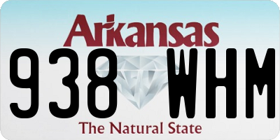 AR license plate 938WHM