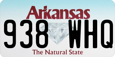 AR license plate 938WHQ