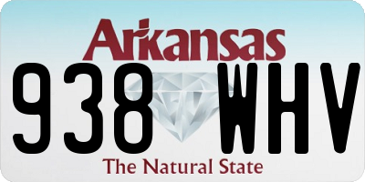 AR license plate 938WHV