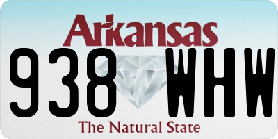 AR license plate 938WHW