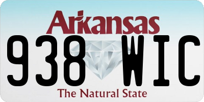 AR license plate 938WIC