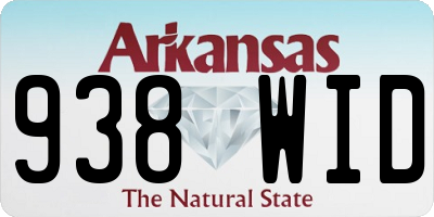 AR license plate 938WID