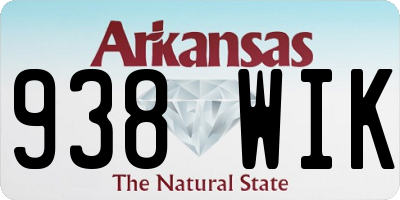 AR license plate 938WIK