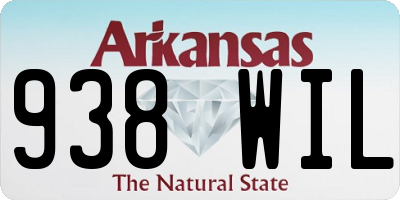 AR license plate 938WIL