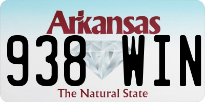 AR license plate 938WIN