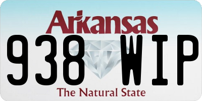 AR license plate 938WIP