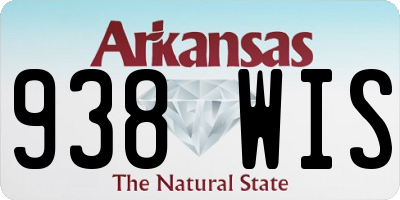 AR license plate 938WIS