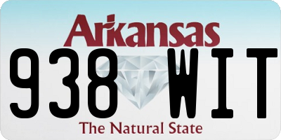 AR license plate 938WIT