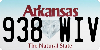 AR license plate 938WIV