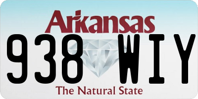AR license plate 938WIY