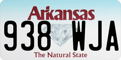 AR license plate 938WJA