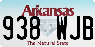 AR license plate 938WJB