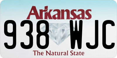 AR license plate 938WJC