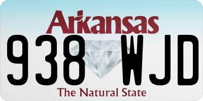 AR license plate 938WJD