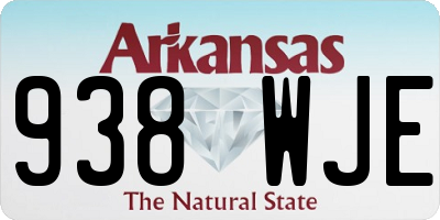 AR license plate 938WJE