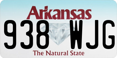 AR license plate 938WJG