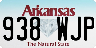 AR license plate 938WJP