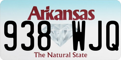 AR license plate 938WJQ