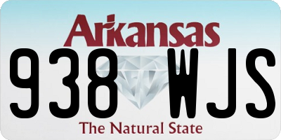 AR license plate 938WJS