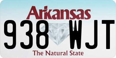 AR license plate 938WJT