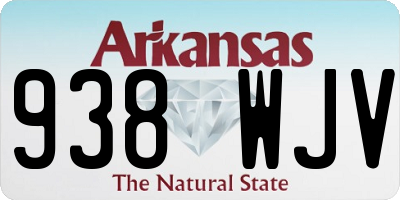 AR license plate 938WJV
