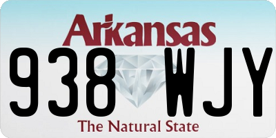 AR license plate 938WJY