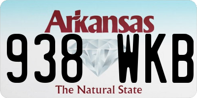 AR license plate 938WKB