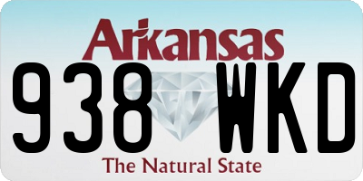 AR license plate 938WKD