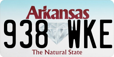 AR license plate 938WKE