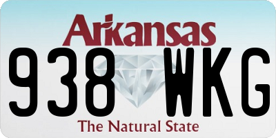 AR license plate 938WKG