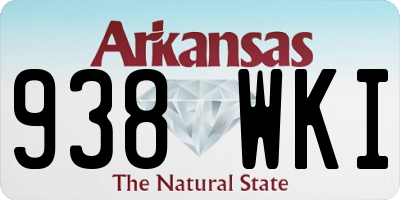 AR license plate 938WKI