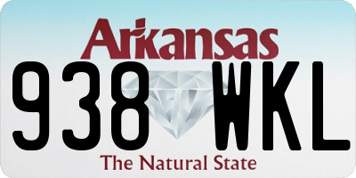 AR license plate 938WKL