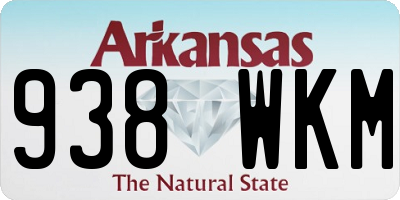 AR license plate 938WKM
