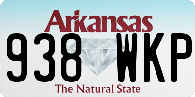 AR license plate 938WKP