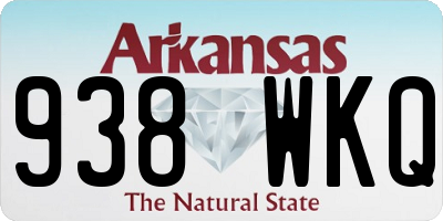 AR license plate 938WKQ