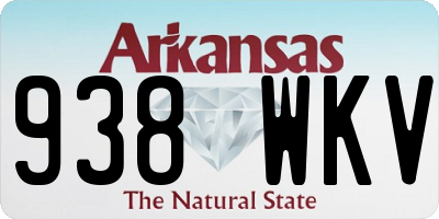 AR license plate 938WKV