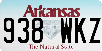 AR license plate 938WKZ
