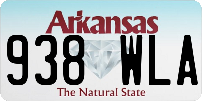 AR license plate 938WLA