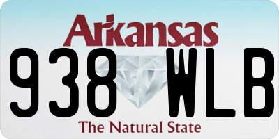 AR license plate 938WLB