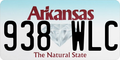 AR license plate 938WLC