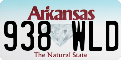 AR license plate 938WLD