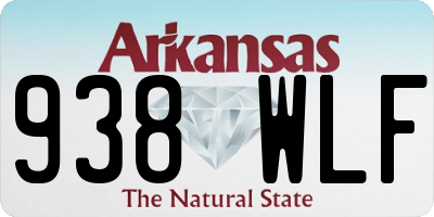 AR license plate 938WLF